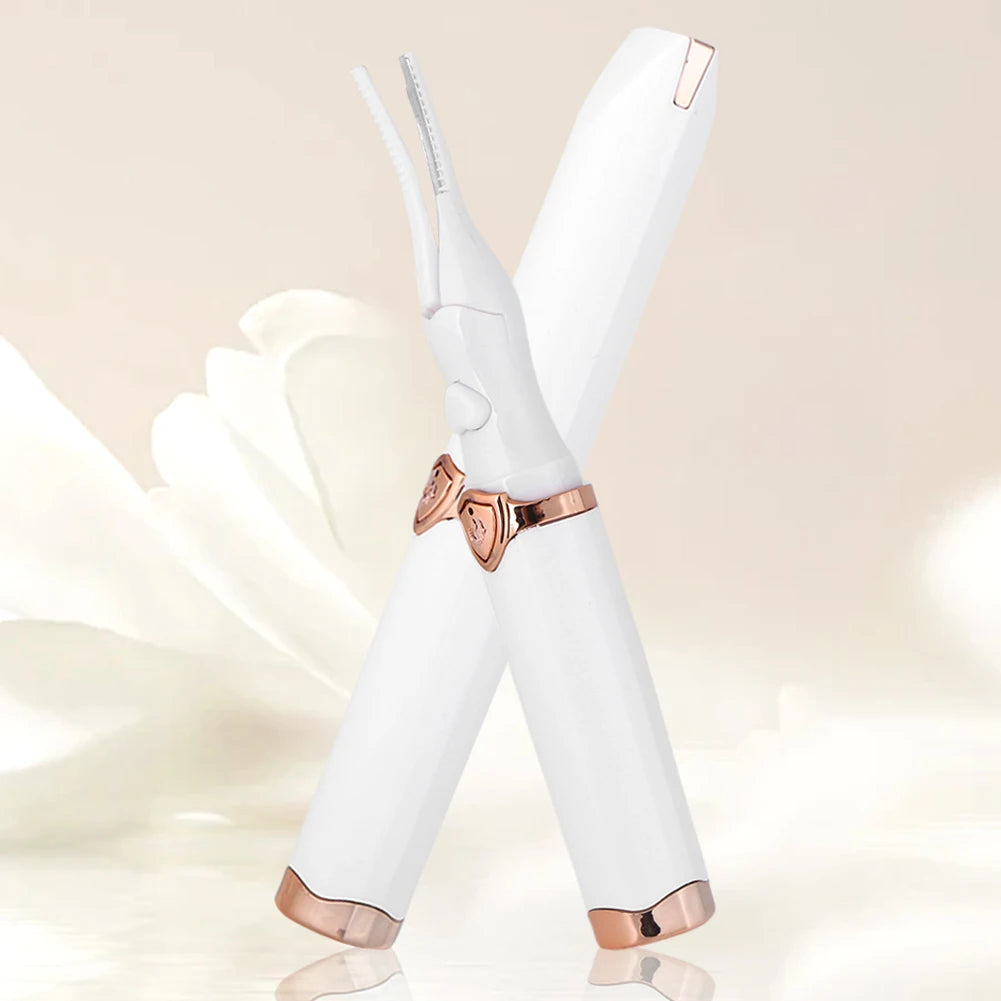 Heated Eyelash Curler USB Rechargeable Electric Eyelash Curler Long Lasting Quick Heating Natural Curl Eyelash Curler