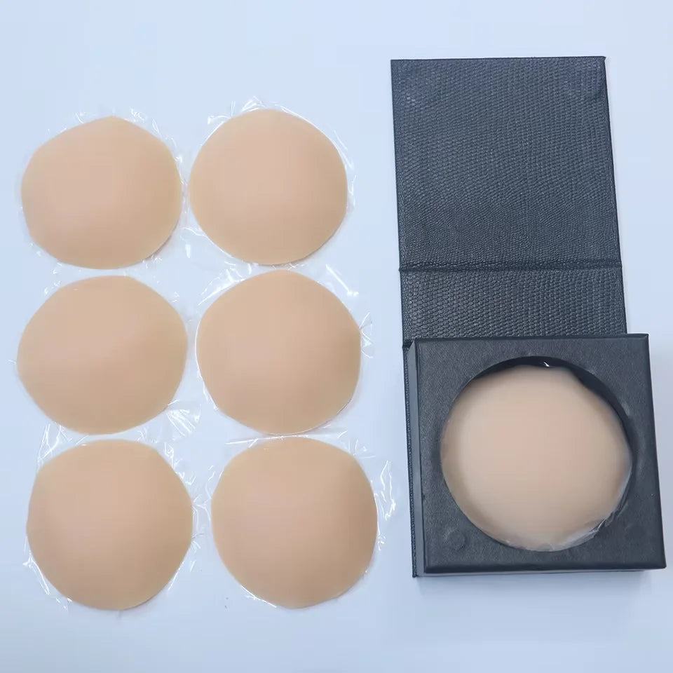 Nipple Cover Stickers Adhesive Tape Reusable Silicone Nippls Pasties Sticky Breast Bra Pads For Dress Bikini Women