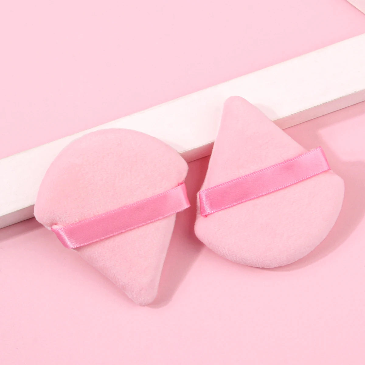 2Pcs/100Pcs Triangle Powder Puff For Loose Powder Liquid Cosmetic Soft Plush Powder Puff Makeup Foundation Puff Makeup Tool