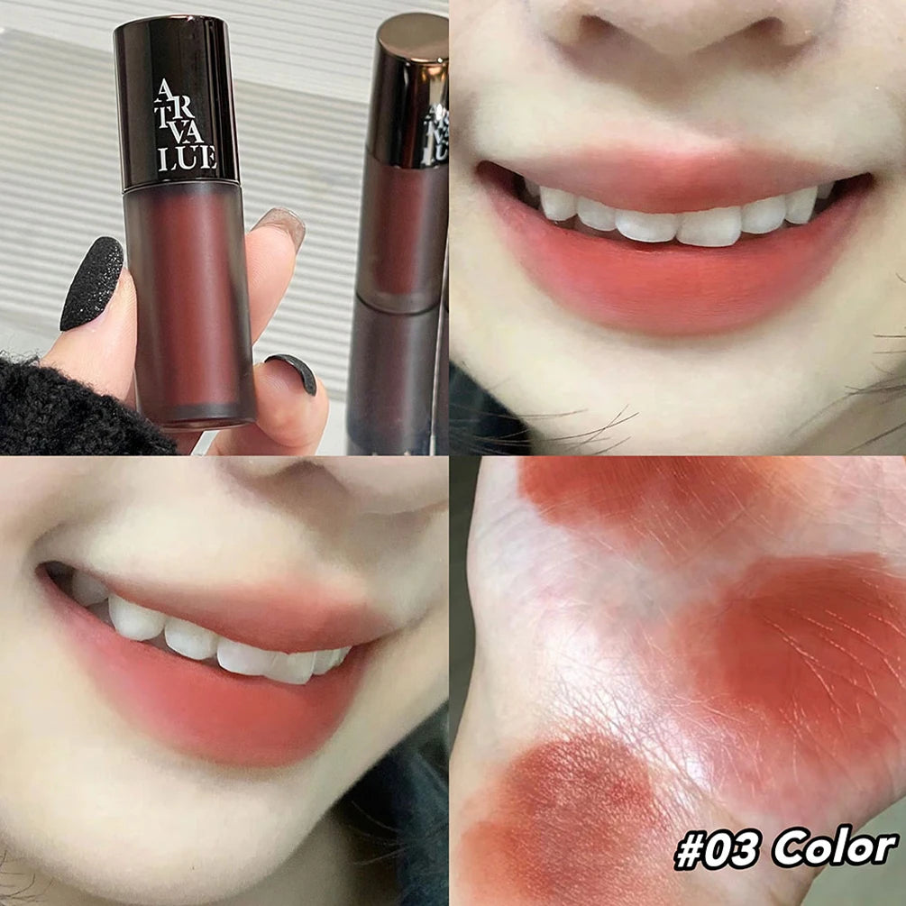 Matte Velvet Liquid Lipstick Lasting Lipgloss Tint Waterproof Sexy Red Orange Lips Makeup For Women Lip Glaze Korean Cosmetics