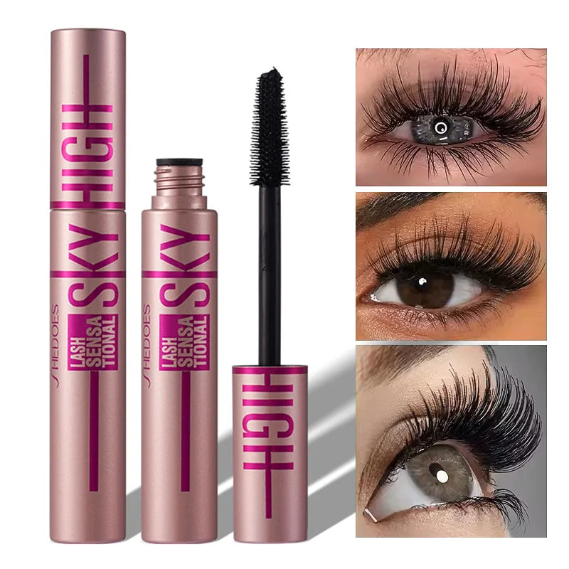 4D Mascara Lengthening Waterproof Thick Curling Lasting Eyelash Extension Black Mascara Natural Eyelash Enhance Cosmetics Makeup