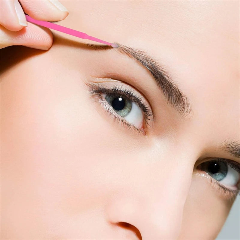 100pcs/lot S M L Size Disposable Cotton Soft Swab Eyelash Extension Microbrush Applicators Individual Mascara Micro Brush Sticks