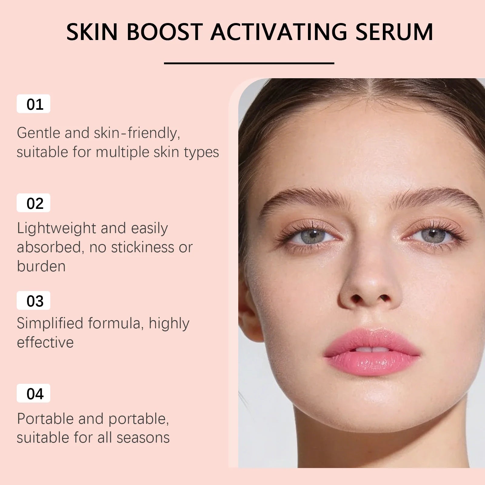 Rose Revitalizing Face Serum Dark Spot Care Even Brightening Skin Tone Reduce Sensitivity Hydrating Nourish Facial Essence Drop