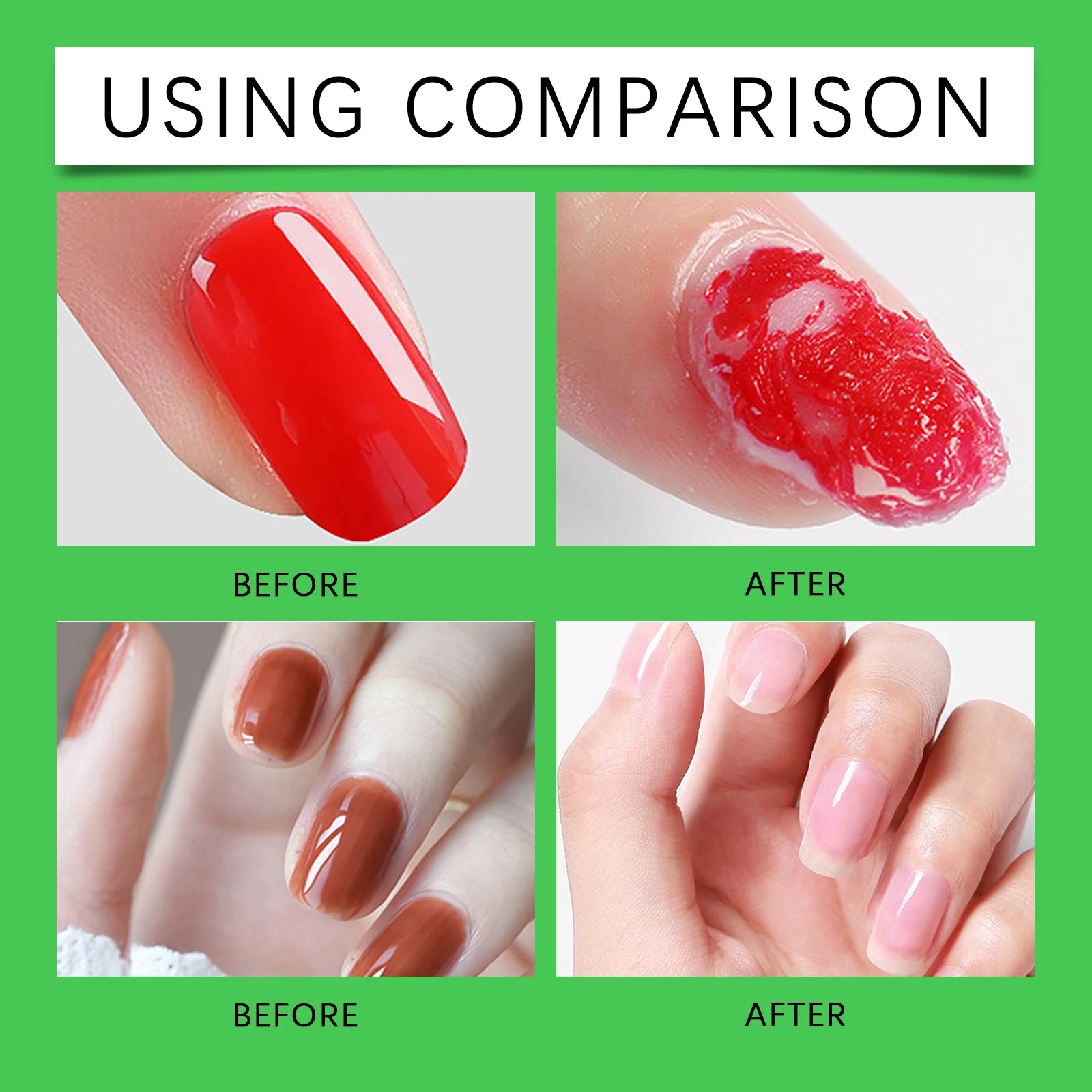 Gentle Nail Gel Remover Soak Off Solution for Acrylic Builder Gel Easy Removal Without Damaging Nails No Residue Fast Acting 8ml