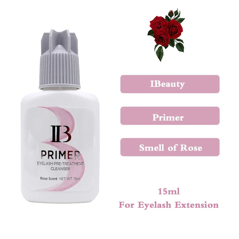 IBeauty Eyelash Primer Coconut Banana Rose Alcohol Free 15ml For False Eyelashes Extension Clear Glue Adhesive Korea Tools