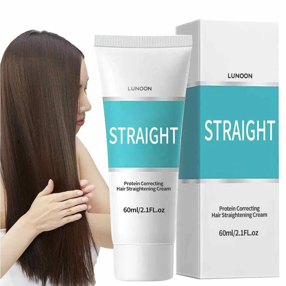 60ml Keratin Hair Straightening Cream Professional Damaged Treatment Faster Smoothing Curly Hair Care Protein Correction Cream