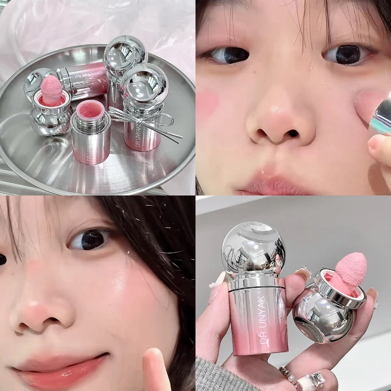 Liquid Blusher Peach Jelly Color Powder Rendering Moisturizing Long-lasting Beauty Expands Contracts Cheek Face Blush Makeup