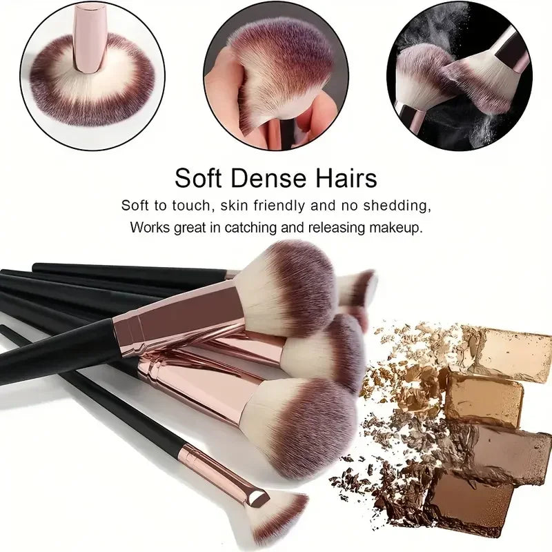 3/20PCS Makeup Brushes Set Professional Foundation Eyeshadow Blush Highlighter Concealer Blending Brush Fluffy Women Beauty Tool