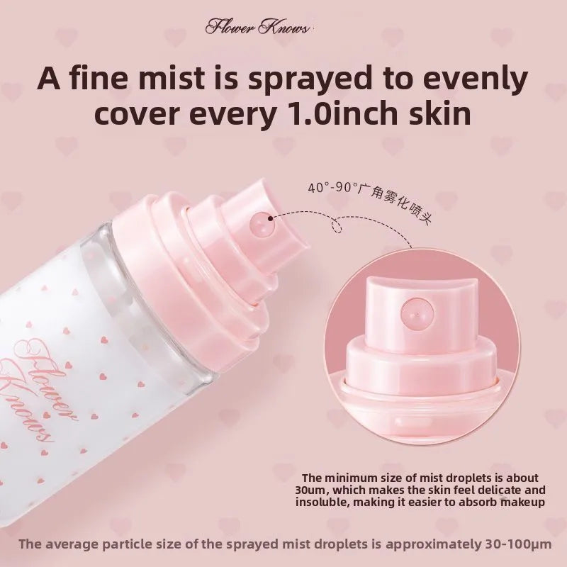 Flowerknows Pre Makeup Moisturizing Essence Setting Spray for Makeup Face Primer Korean Skin Care Products Hydrating Face Mist