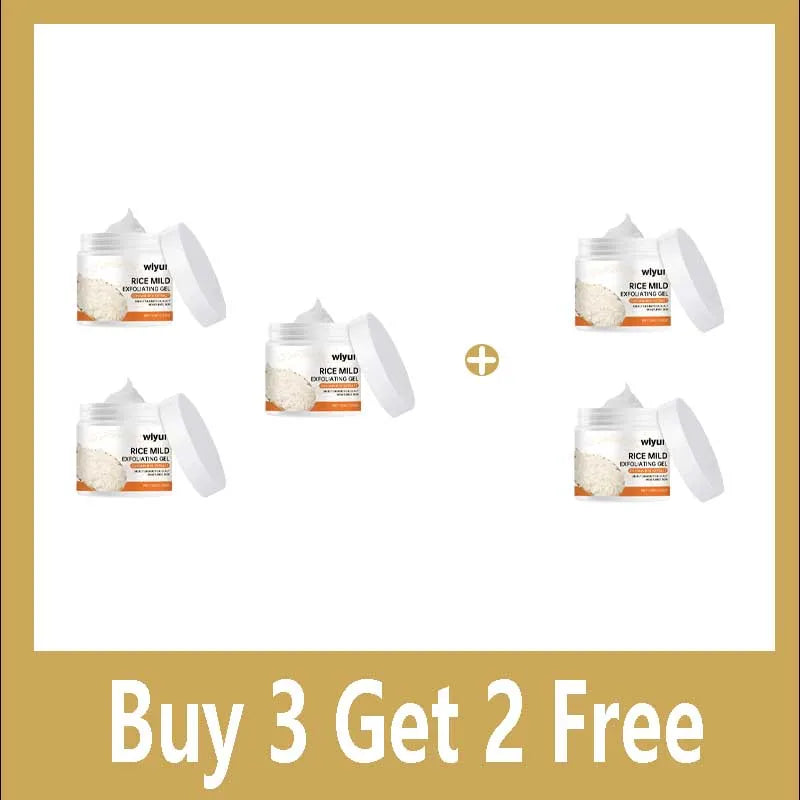 Rice Exfoliating Gel Face Oil Control Purifying Face Pores Shrinking Brighten Moisturizing Facial Scrub Product Improve Skin