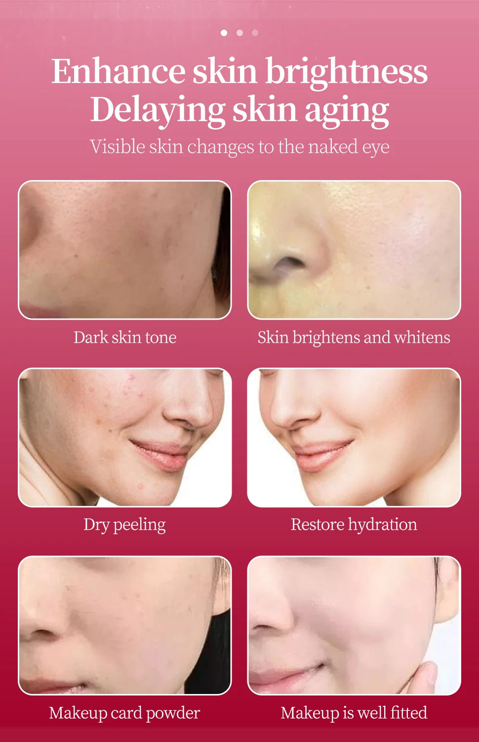 Facial Stem Cells Serum Salmon+VC+Peptide +Nicotinamide Oxygen Spray Dermapen 4 Different Booster Ampule Kit Jet Care Peeling