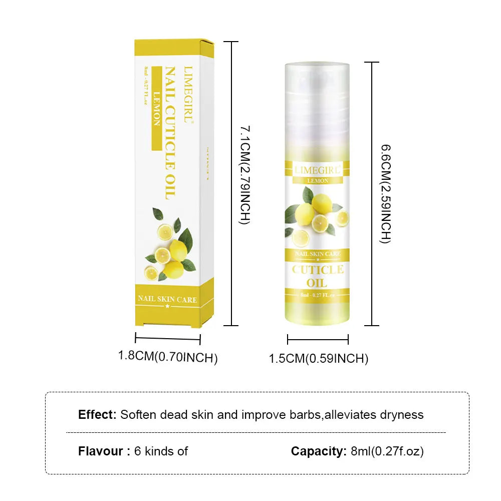 8ml Nail Nutrition Oil Pen 6 Smells Nail Treatment Cuticle Repair Oil Prevent Agnail Nail Polish Nourish Skin Remedy Manicure