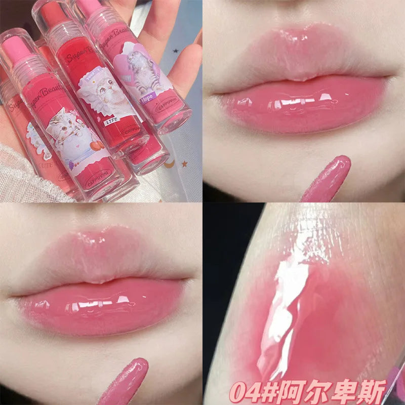 Crystal Jelly Lip Gloss Mirror Water Liquid Lipstick Moisturizing Long Lasting Sexy Lip Plumper Lip Tint Makeup Korean Cosmetics