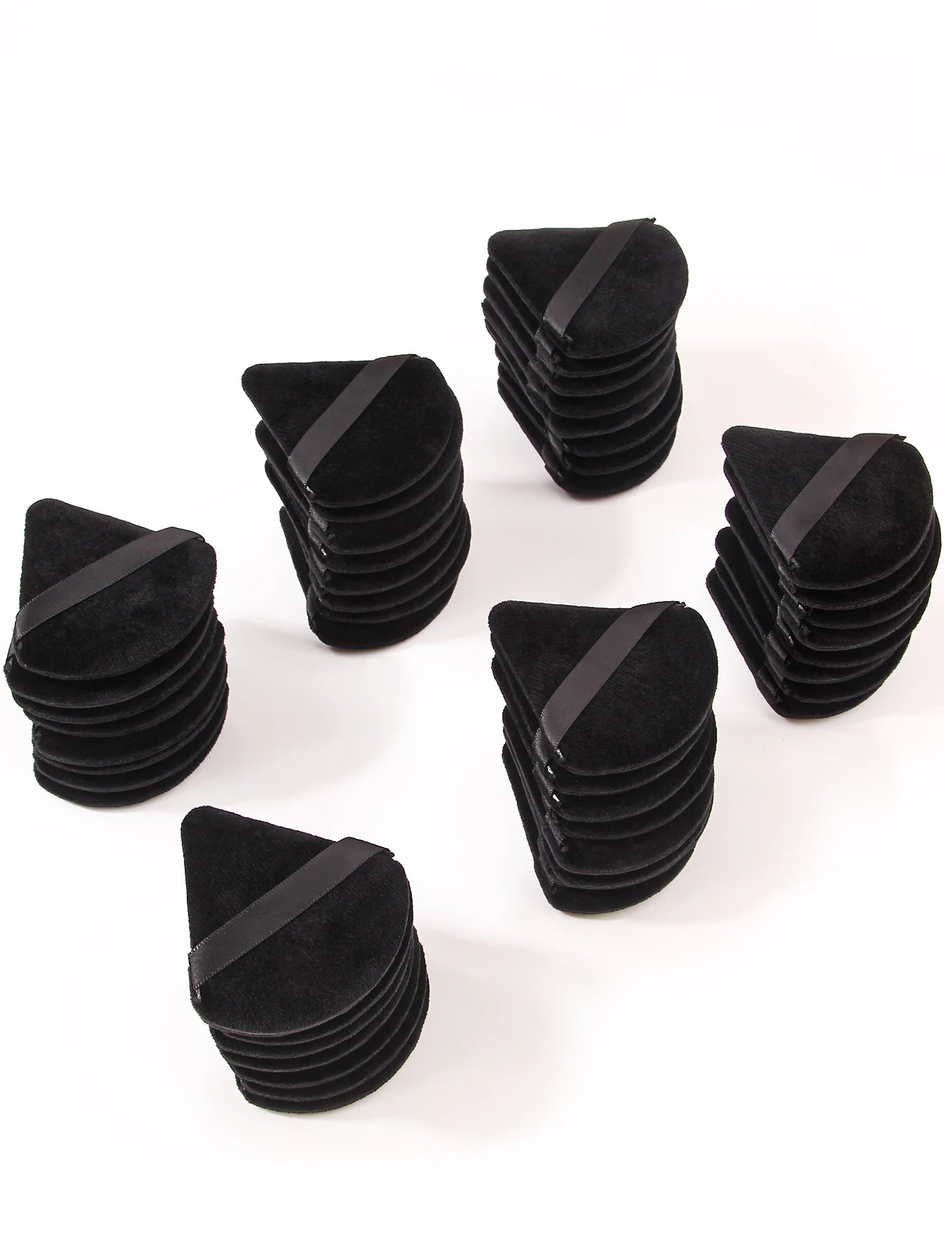 2Pcs/100Pcs Triangle Powder Puff For Loose Powder Liquid Cosmetic Soft Plush Powder Puff Makeup Foundation Puff Makeup Tool