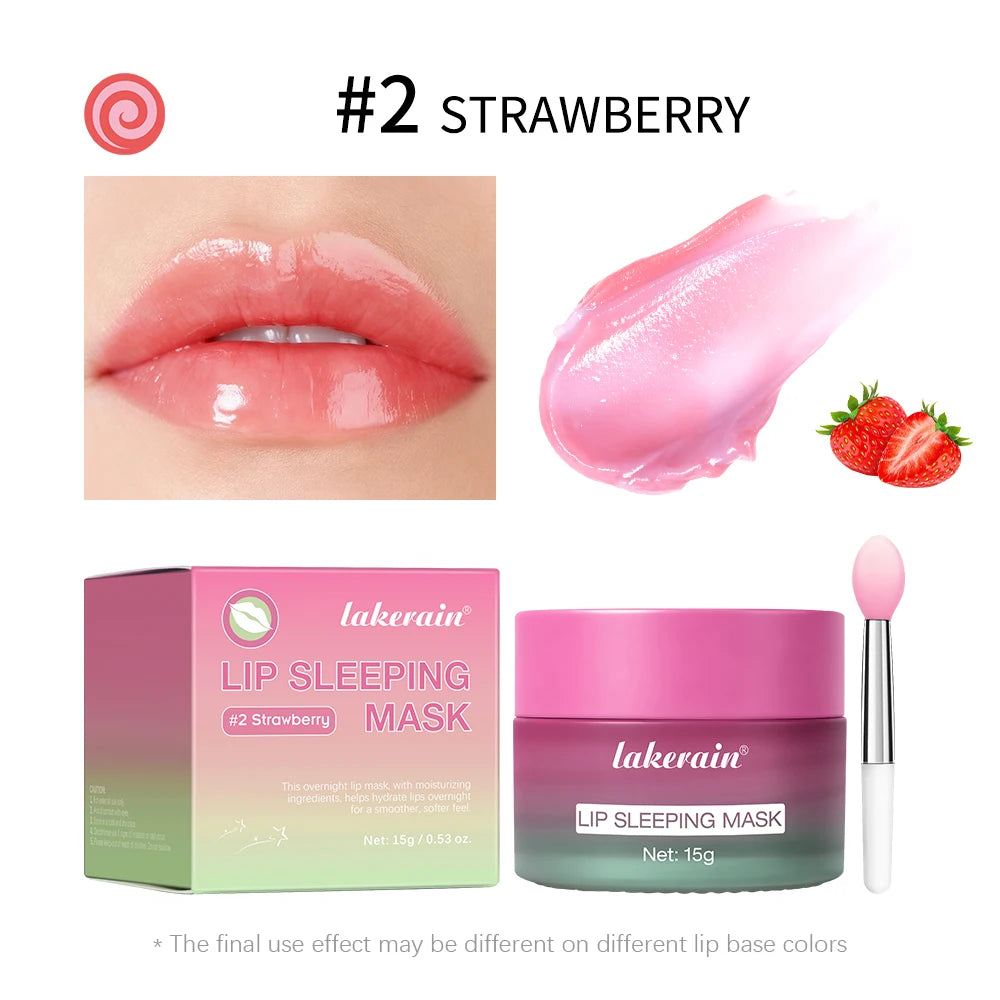 Dual-Color Lip Balm Reduce Fine Lines Nourishing And Hydrating Dry Cracked Lip Skin Care Vitamin C Blueberry Lip Mask Overnight