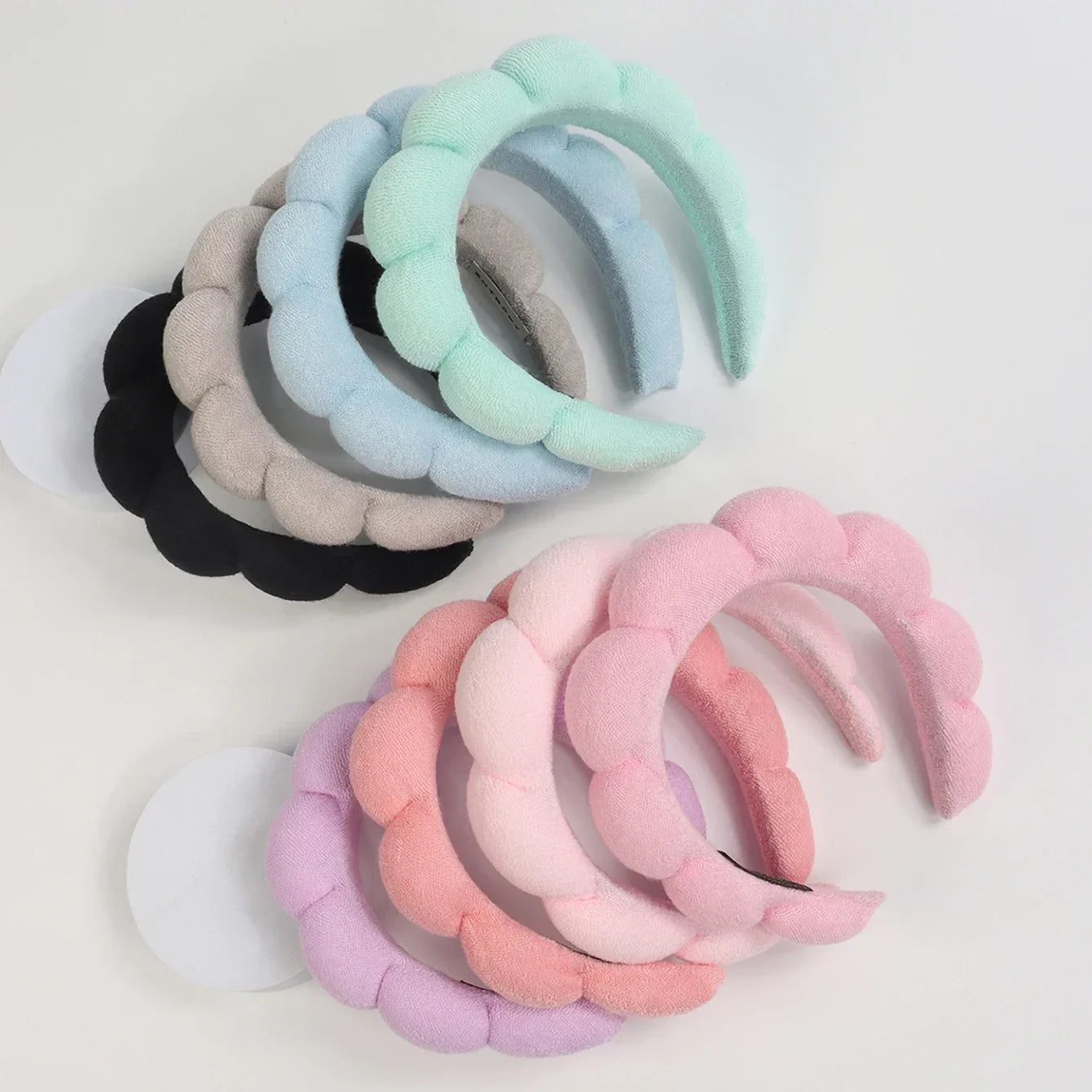 3Pcs Set for Women Washing and Bathing Cloud Sponge and Makeup Removal Headbands