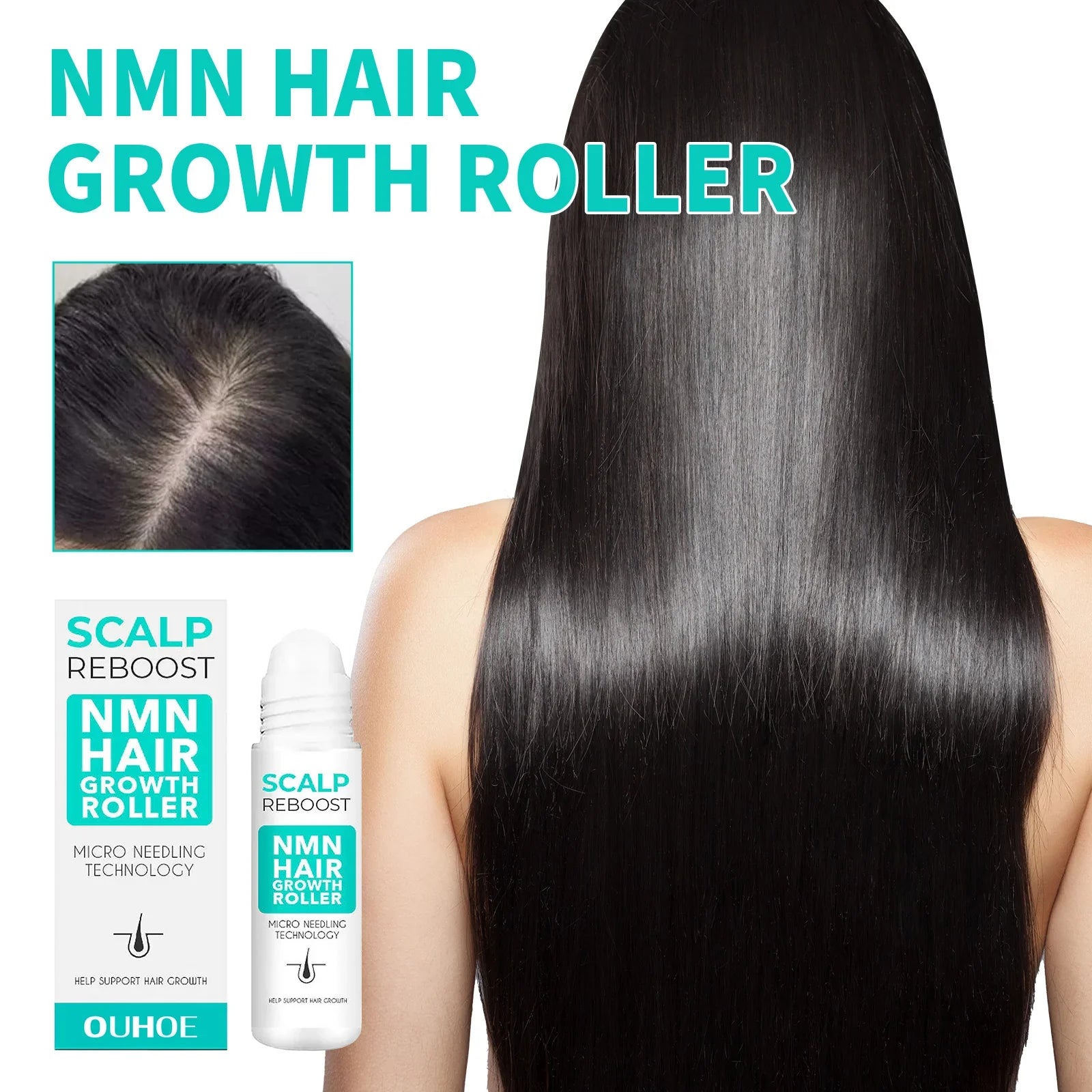 Dense Hair Ball Essence Thick Hair Root Strong Hairline Firm Hair Prevent Hair Loss Hair Care Serum Oil Hair Growth Roller