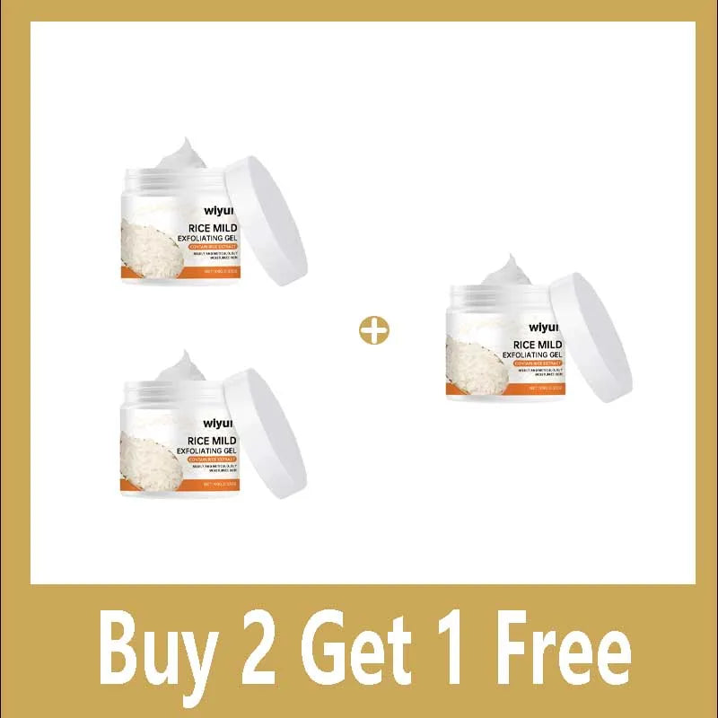 Rice Exfoliating Gel Face Oil Control Purifying Face Pores Shrinking Brighten Moisturizing Facial Scrub Product Improve Skin