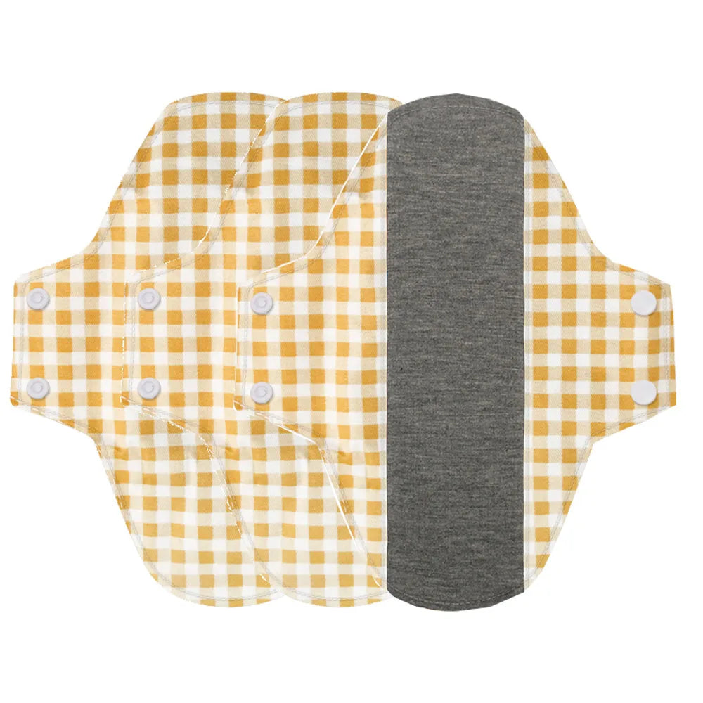 3PCS Sanitary Pads Reusable napkin Pads Washable print Towel Cloth Nursing pad easy to absorb graphene maternity Pads Menstrual