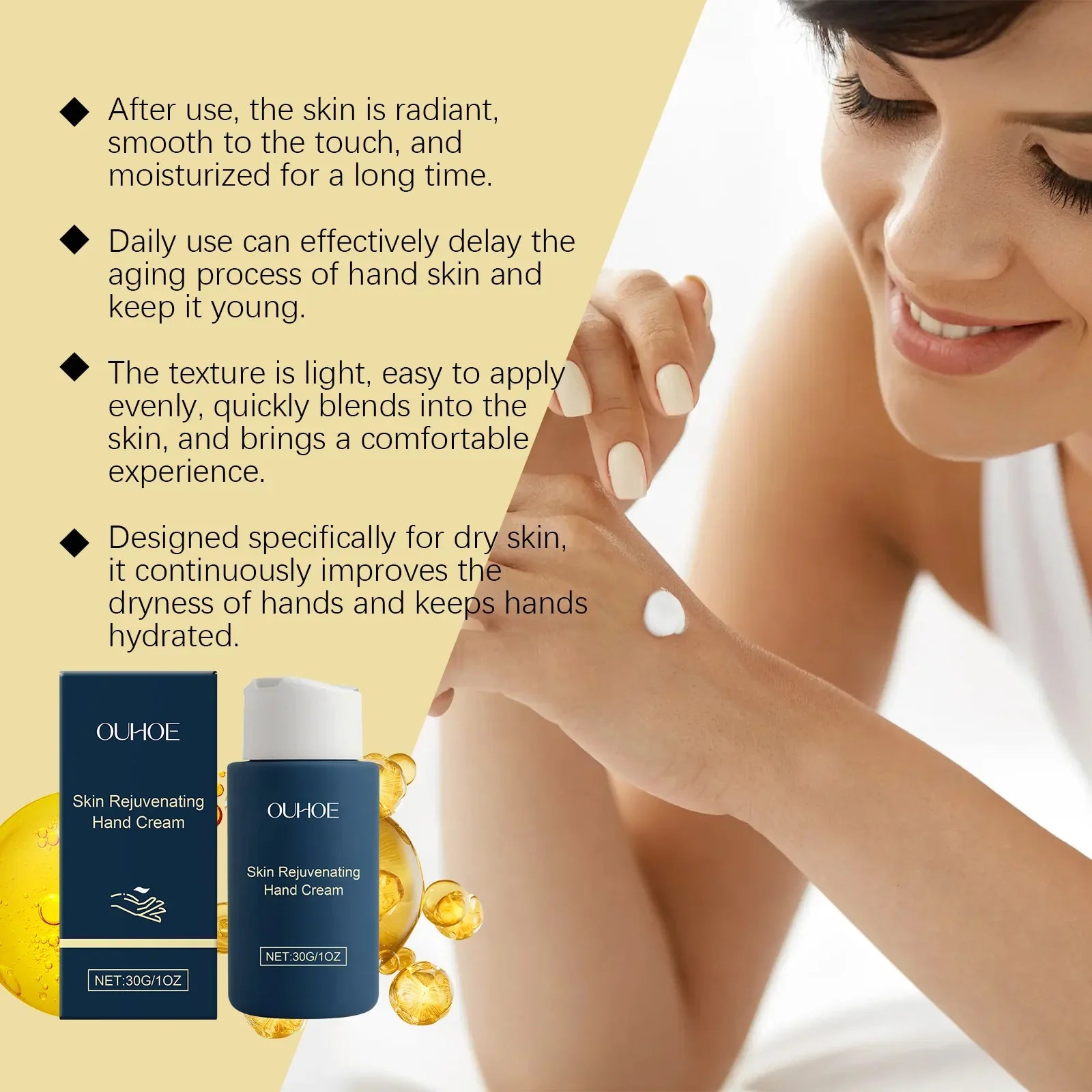 Softening Hand Cream for Wrinkles and Dry Skin Hands Nourishing Whitening Moisturizing Anti Chapped Repairing Skin Care Product