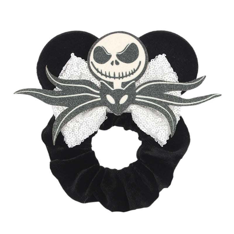 Women Ears Hair Scrunchies Velvet Hairbands For Girls Sequins Bows Headband Women Trip DIY Accessories Mouse Party Decor