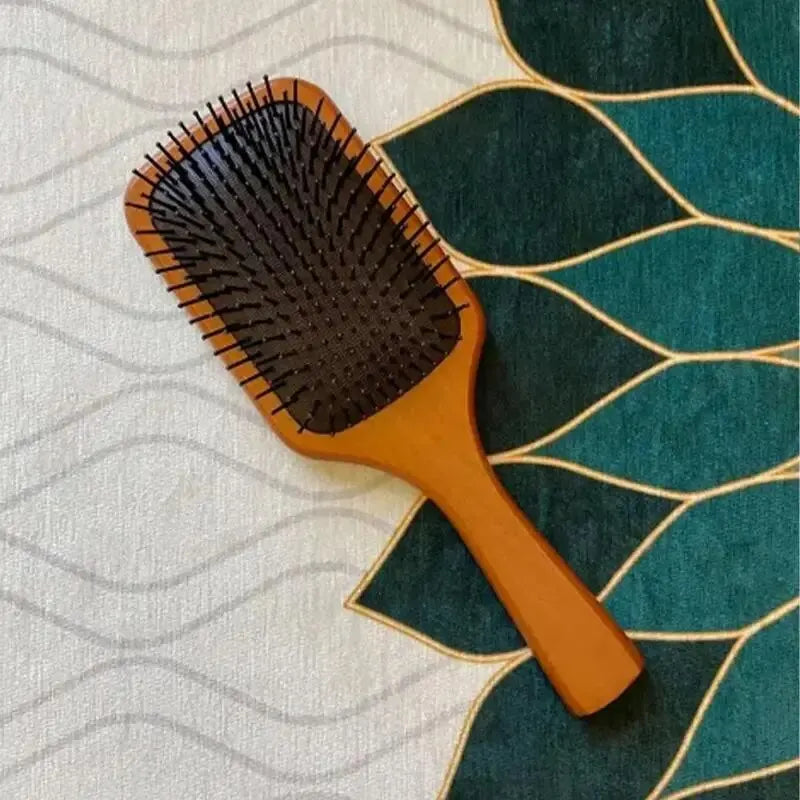 Wooden Airbag Massage Comb Scalp Care Female Curly Hair Household High-grade Anti-static Hair Loss Large Board Makeup Comb