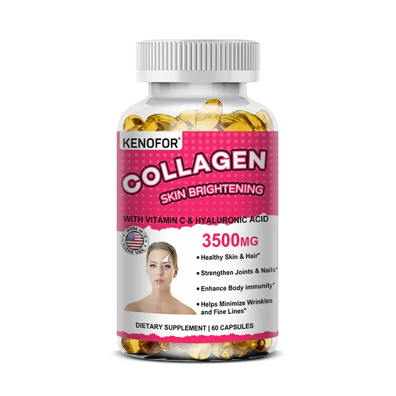Vital Vitamins Collagen - Biotin, Hyaluronic Acid, Vitamin C - Collagen for Women - Anti-Aging Hair, Skin, Nails Beauty Complex
