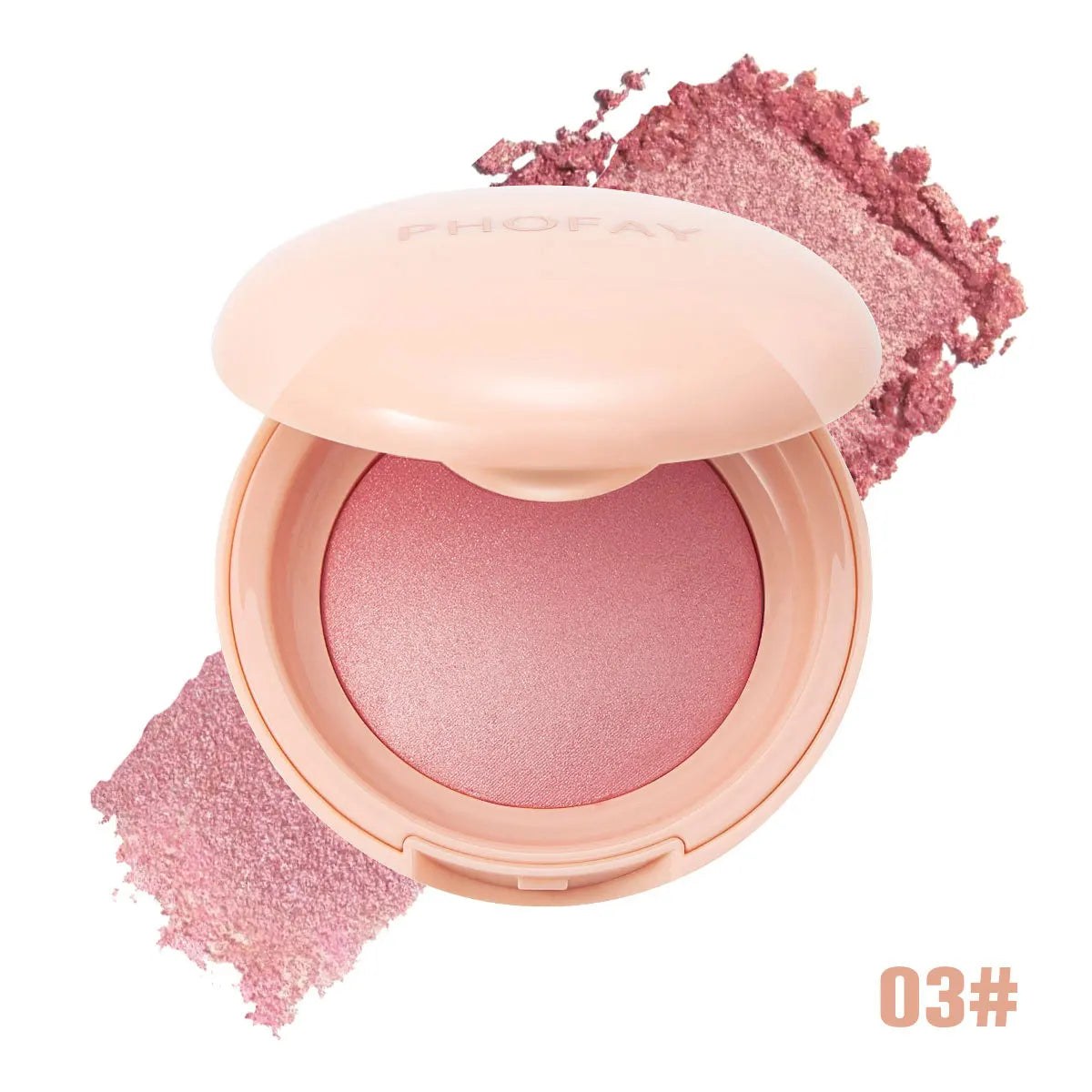 Monochrome Blush Matte Vitality Girl Nude Makeup Naturally Blended Blusher Baked Powder Waterproof Sweatproof Shine Cheeks Rouge