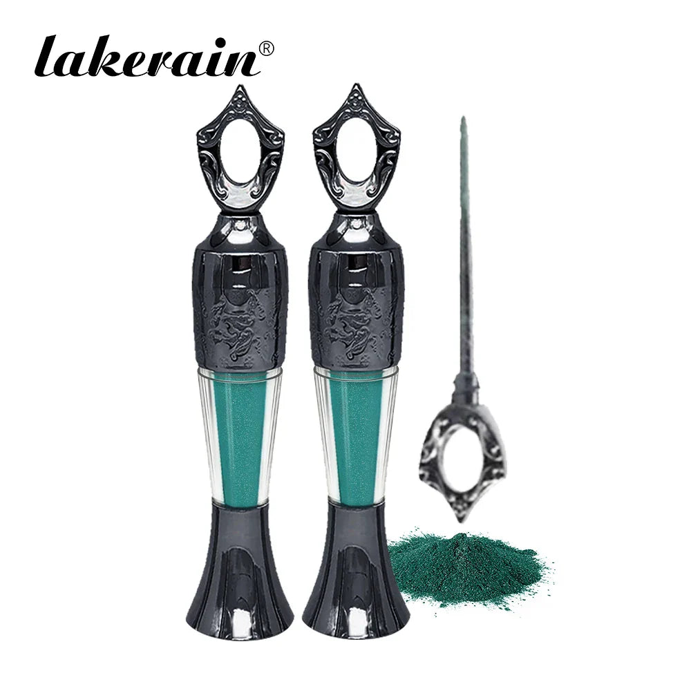 4Colors Etro Bottle Powder Eyeliner Mineral Powder Eye Liner Stick Waterproof Long Lasting Black Kohl Eyeshadow No Smudge Makeup