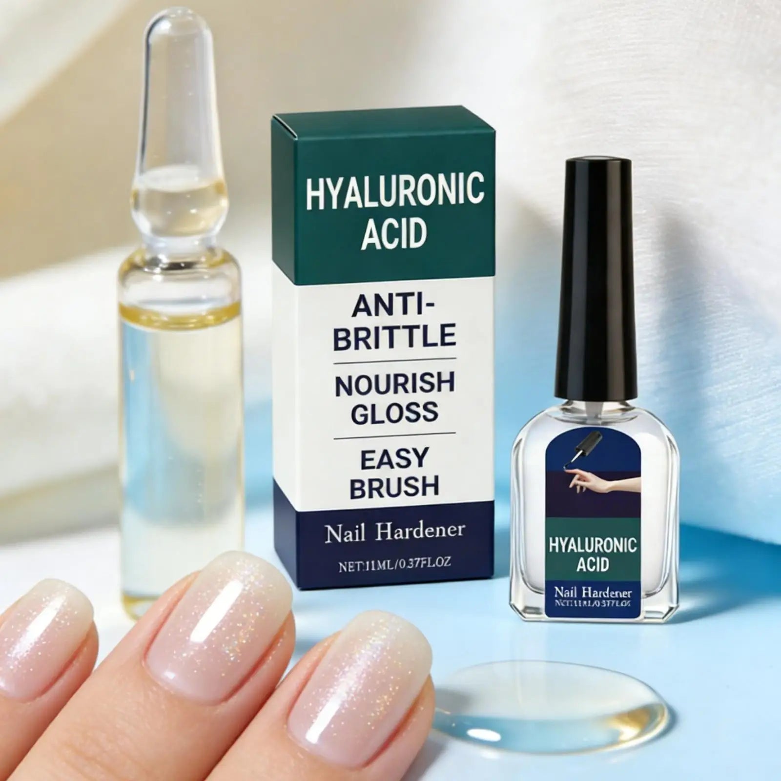 Nail Repair Serum Hyaluronic Acid Anti Brittle Nail Care Cracked Cuticles Treatment Deep Nourishment Jojoba Oil Nail Cuticle Oil