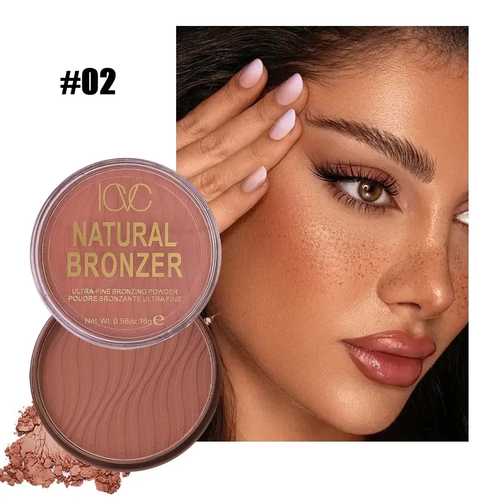 Face Brown Bronze Contour Palette Natural Shadow Three-Dimensional Face Contour Dark Powder Contour Palette Cosmetics