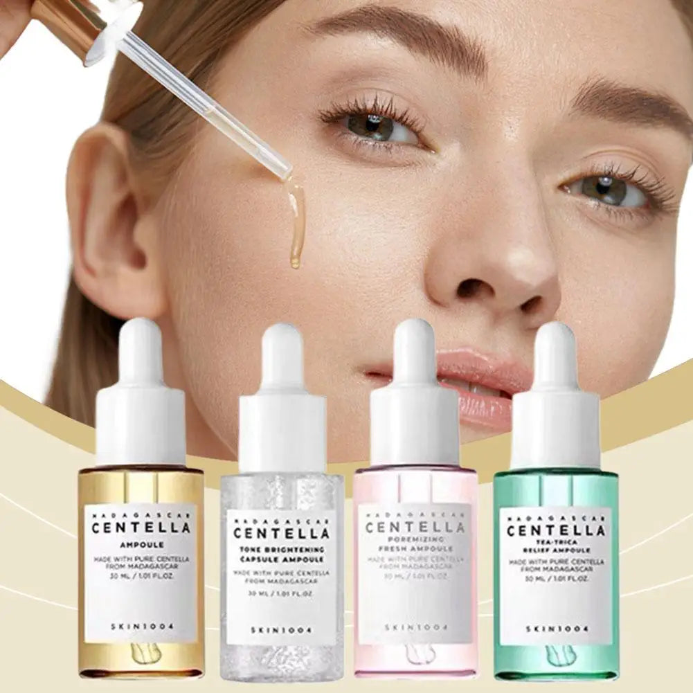 Centella Asiatica Skin Care Set Essence Moisturizing Brightening Capsule Ampoule Face Serum Nourishing Korean Cometics Skincare