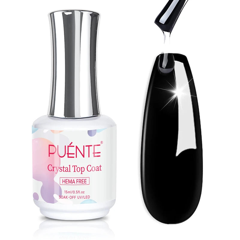 PUENTE 15ML Vitamin E Base Coat Gel Nail Polish For Soft Thin Breaking Nails Strengthen Soak Off UV Gel Varnish For Nail Care