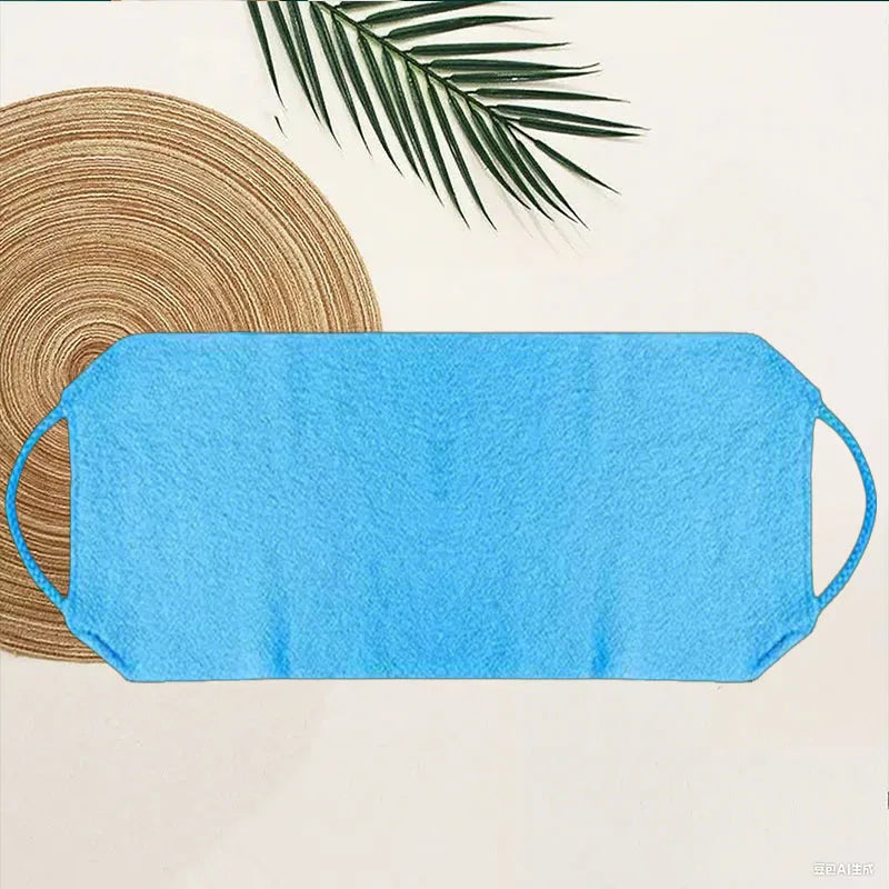 High Elasticity Frosted Long Shower Towel Shower Body Brush Bathing Massage Back Body Exfoliating Bathroom Wash Brush Bath Tools