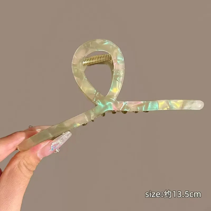 versized Hair Claw Clips - Elegant & Cute Large Hair Clips for Women, Non-Slip French Barrette