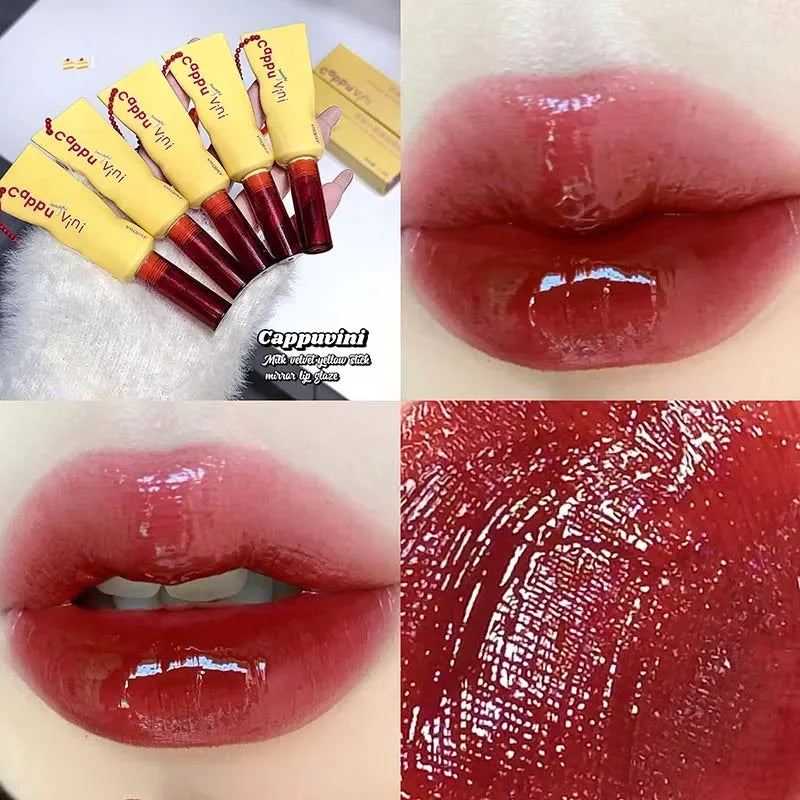 Mirror Water Liquid Lipstick Crystal Jelly Lip Gloss Moisturizing Sexy Lip Plumper Lip Tint Makeup Long Lasting Korean Cosmetics