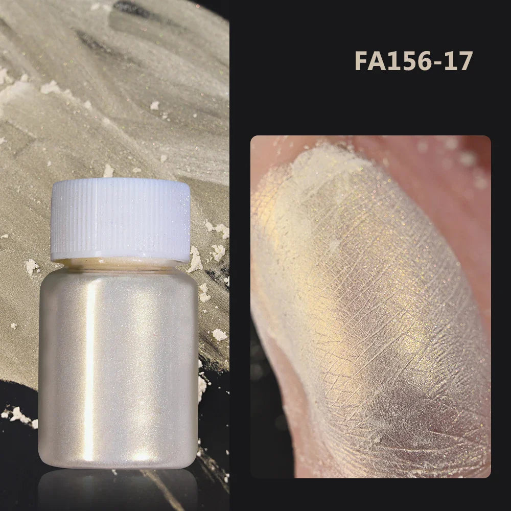 1Box Cherry Pink Chrome Pearl Nail Powder Gradient Mirror Effect Nail Art Glitter Auroras Rubbing Dust Nail Art Decoration 10g