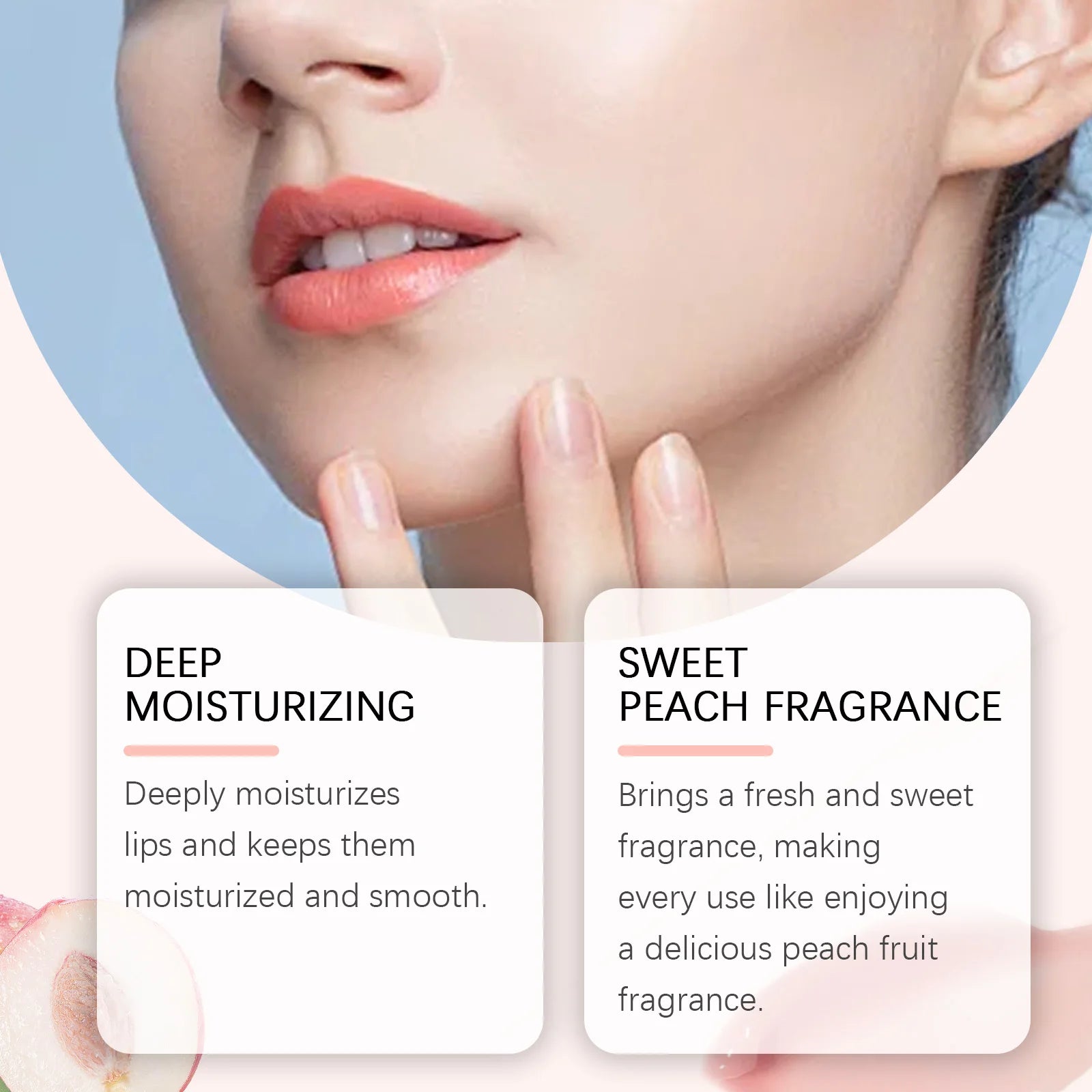 Peach Lip Care Scrub Lip Balm Cream Exfoliating Moisturizing Nourish Skin Repair Fine Lines Dead Skin Smooth Skin Care Hydrating