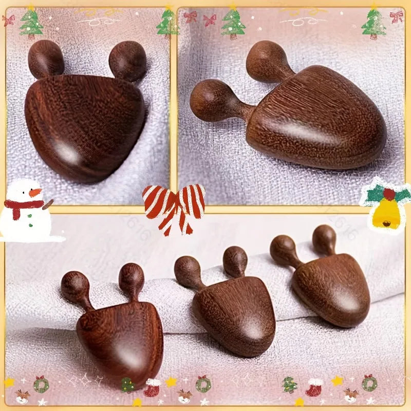 Wooden, nose massager, facial relaxation massage, eye pinch stick