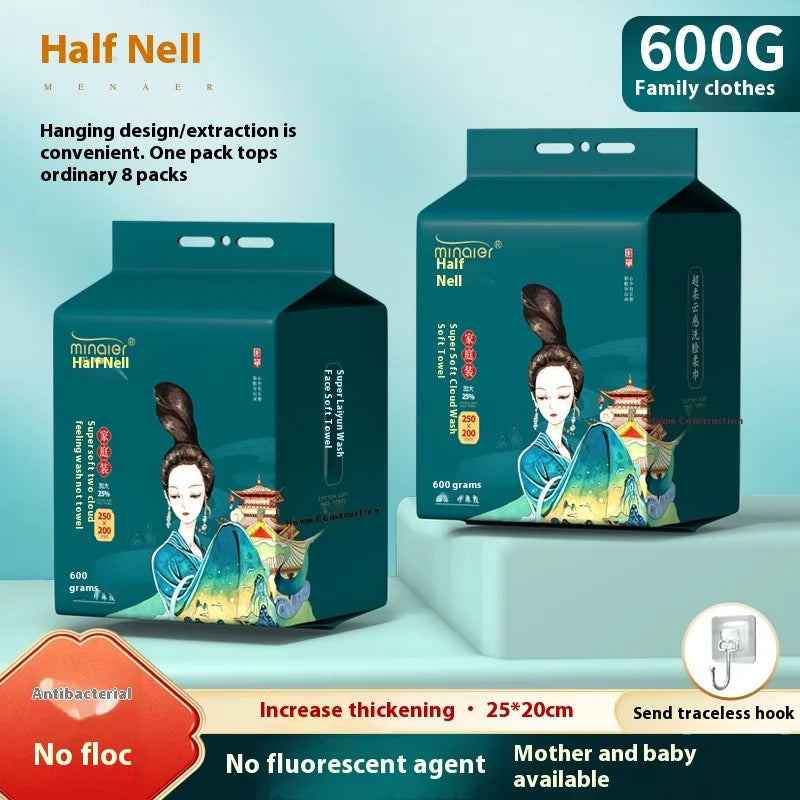 Hanging Disposable Face Wash Towel Extractable Cotton Soft Towel Face Wash Towel Thickened Face Wipe Makeup Remover Towel