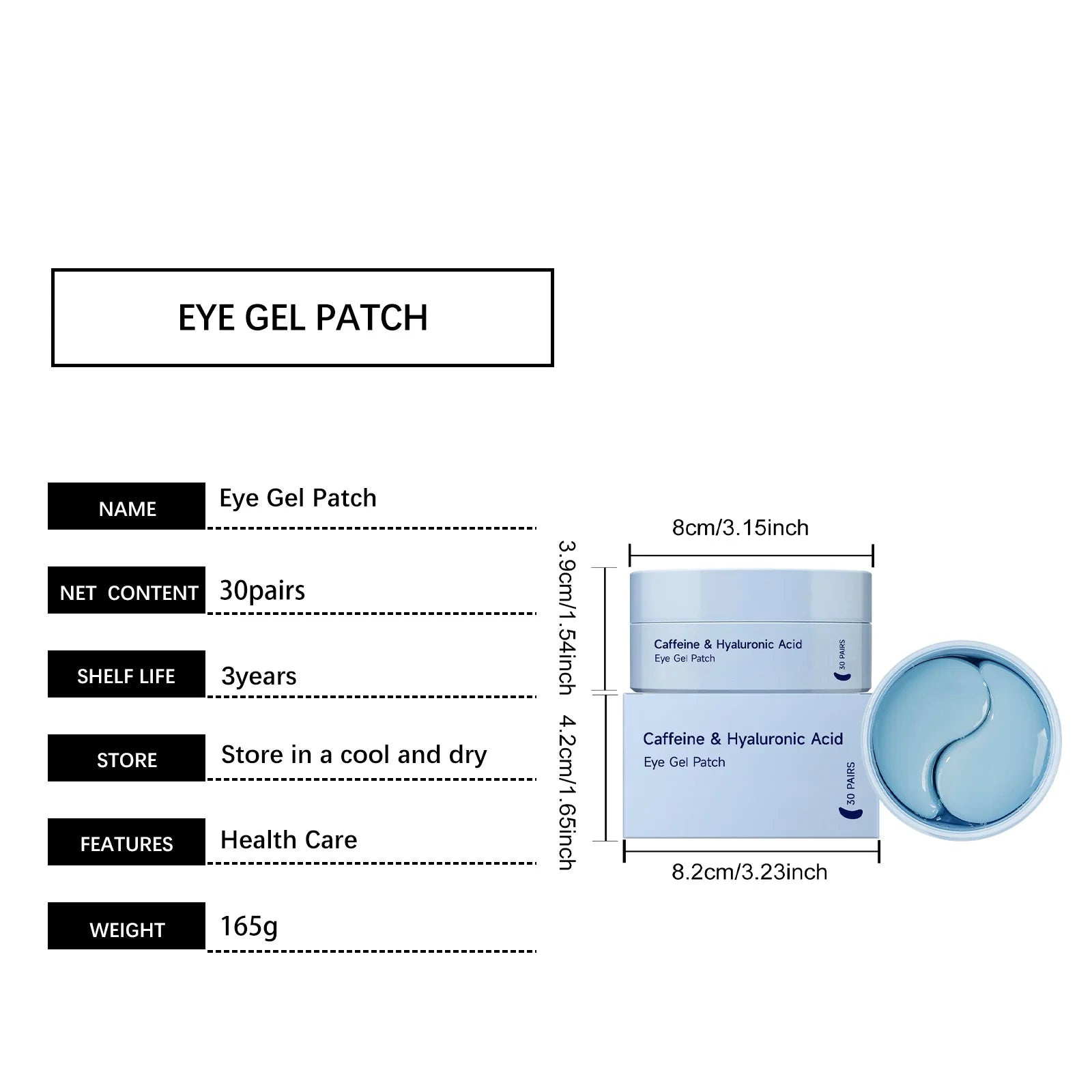 Coffee Eye Care Products Eye Cream with Roller Moisturizing Eye Mask Anti-Dark Circles Eye Serum for Puffiness Firming Hydration