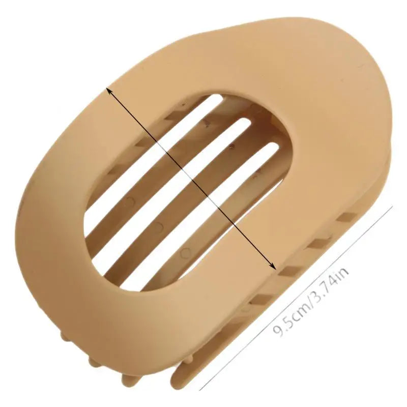 2PCS Flat Elliptical Hair Clips, Duckbill Clips with Strong Grip, Simple Hair Accessories for Updo Hairstyles at the Back of the