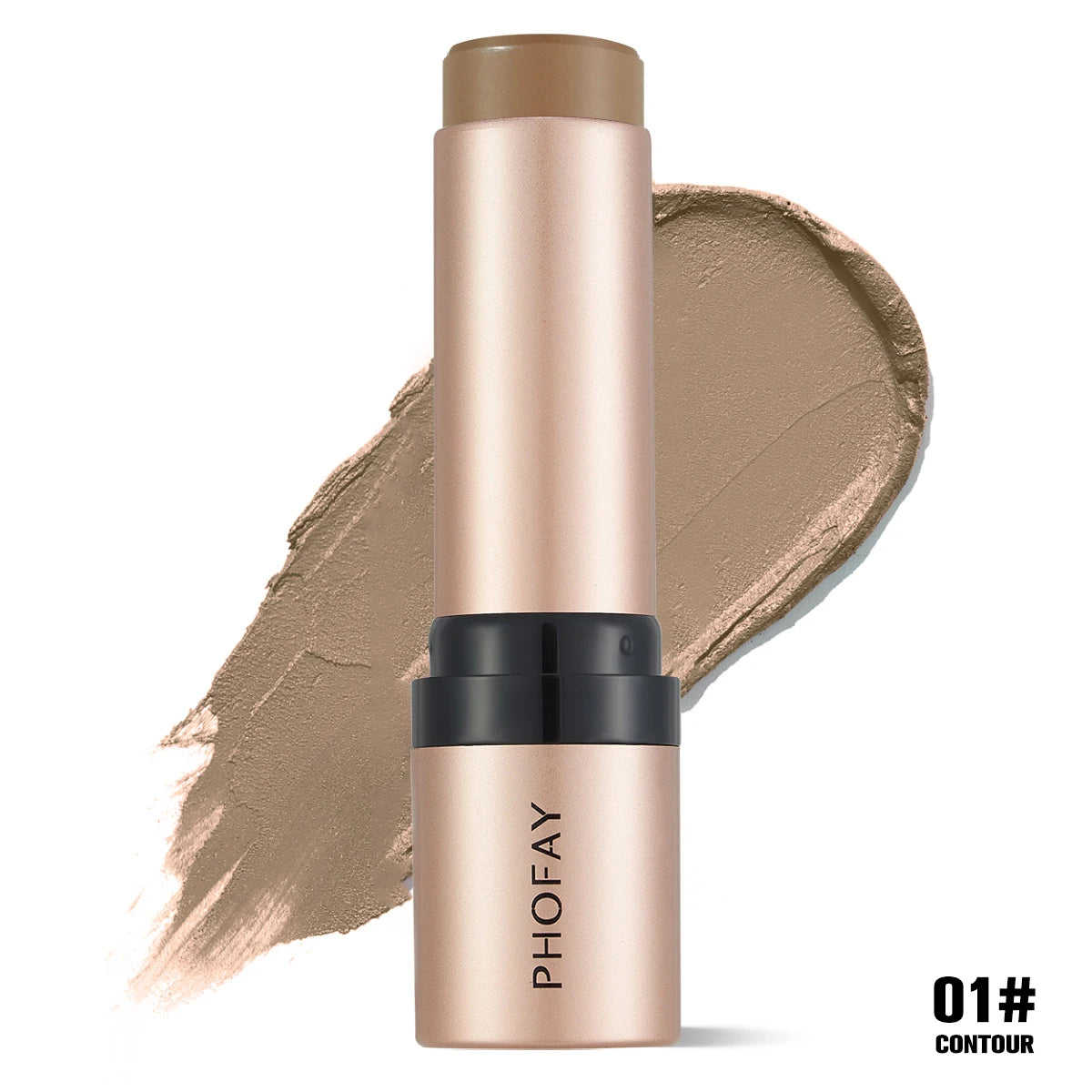 PHOFAY Contour Sticks, Highlighter Stick, Blush Stick, 3-Piece Cream Contour Set Including Contour Brush, Creates Facial Contour