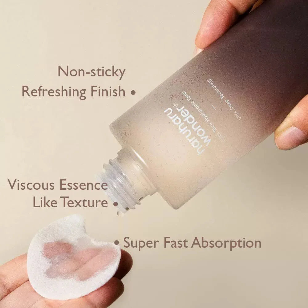 Black Rice Hyaluronic Toner for Sensitive Skin Fragrance Free, Deep Hydration, Glass Skin, Korean Skincare