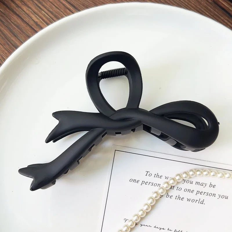 Korean Acrylic Matte Hair Claw Clamp Geometric Cross Hair Crab Clip Barrettes For Women Fashion Hair Accessories Shark Headbands