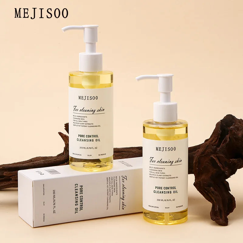 Gentle Cleansing Oil 200ml – Jojoba-Based Makeup Remover that Melts Makeup Fast, Rinses Easily & Is Non-Irritating for All Skin