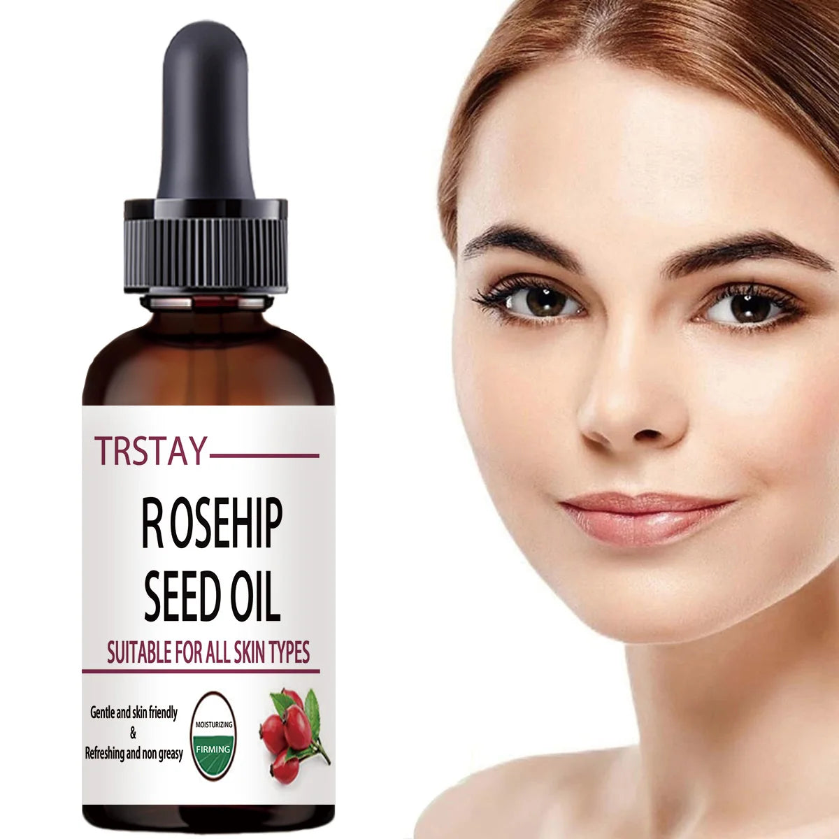 5ML/15ML/30ML/50ML/Pure Essential Oils Rosehip Oil Moisturizing Brighten Skin Color Essential Oil Anti-Dry Anti-Aging Face Essen