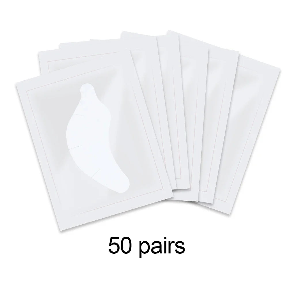50 Pairs Eyelash Extension Patch Hydrogel Patches Gel Pad Makeup Lash Lift Tools Under Eye Patch Pads for Eyelash Extension