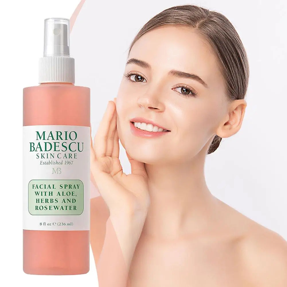 Mario Badescu Rose Toner Spray with Vitamin C - Improve Dryness Hydrating Oil Control Lighten Melasma Pigmentation Skincare