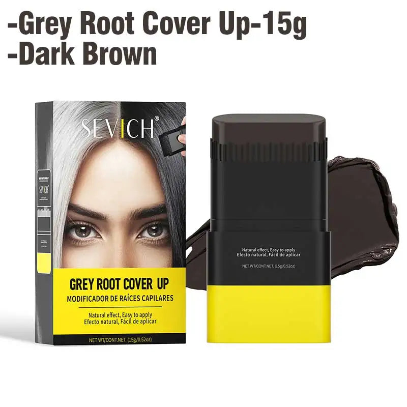Hair Color Stick For Men & Women Quickly Covers Gray White Hair Concealer Waterproof Hairline Instant Covering Hair Dye Stick